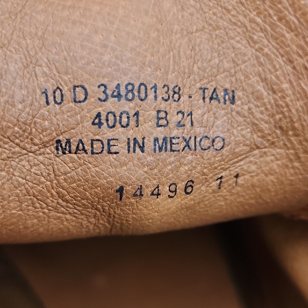 Frye Chestnut Brown Leather Chukka Boots 10 D - Picture 9 of 10